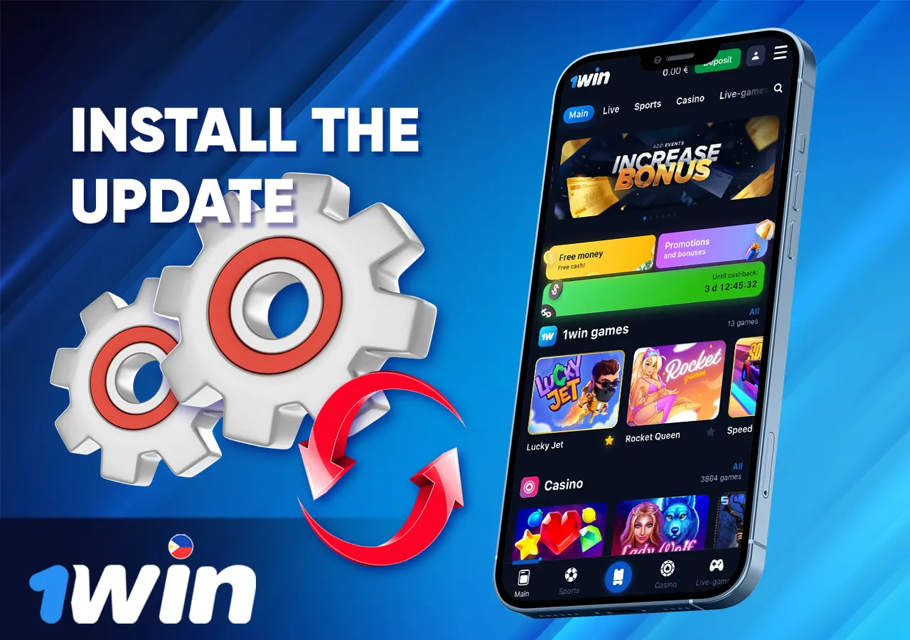Updating the 1Win app