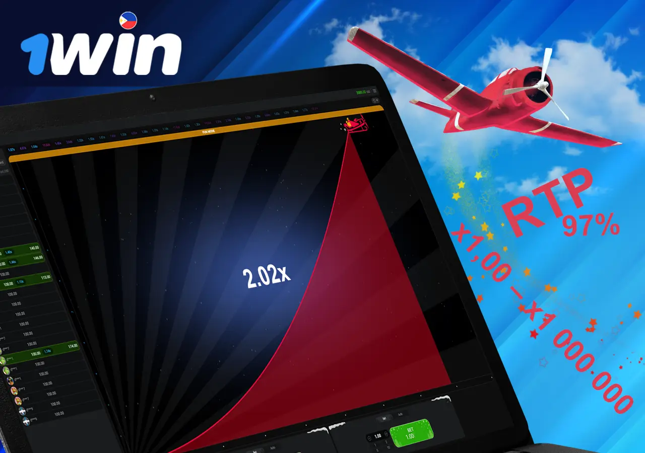 Aviator game description on the 1Win casino