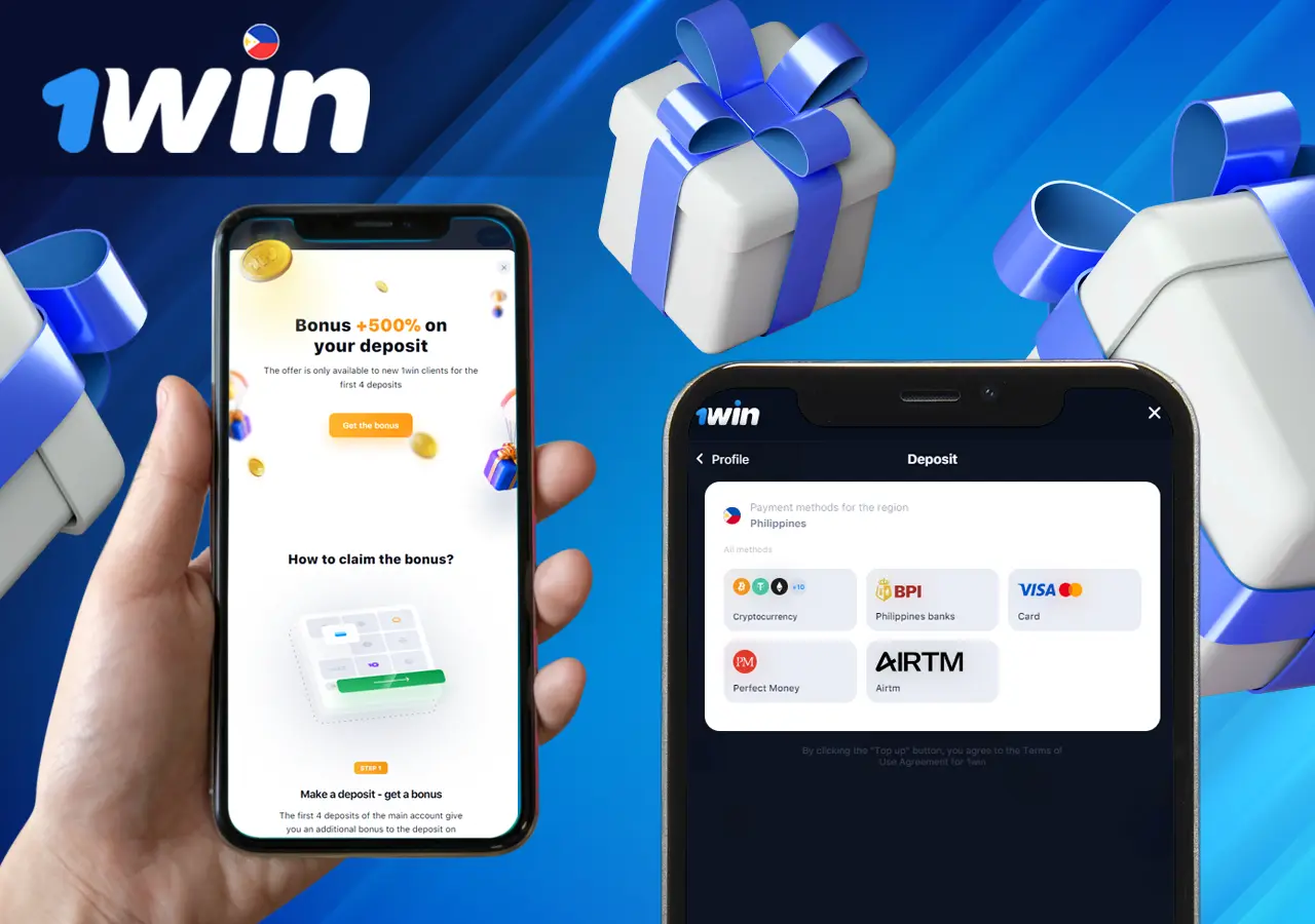 Instructions on how to get bonuses at 1Win Casino