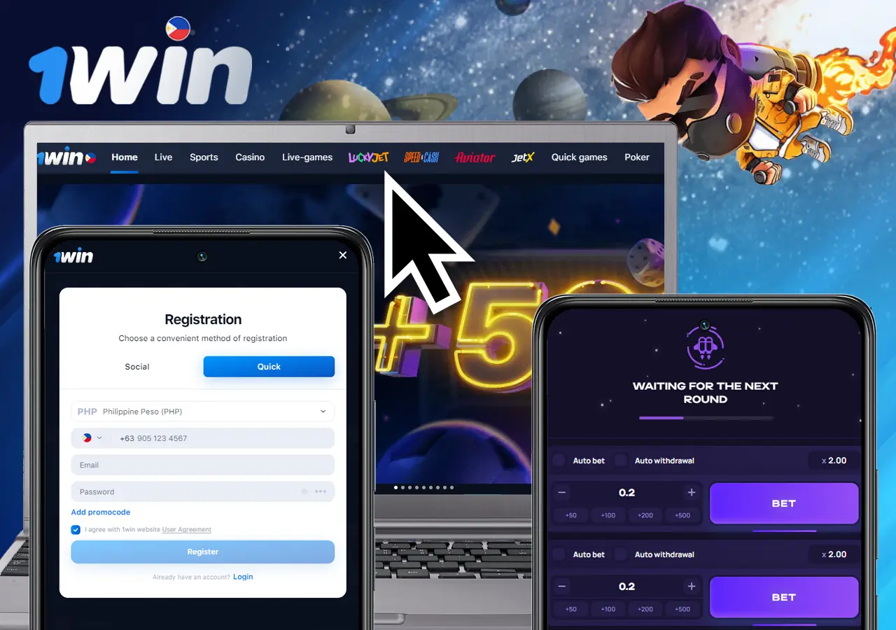 Step-by-step instruction on how to play Lucky Jet 1Win