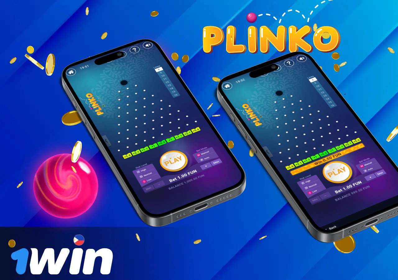 Access and enjoy Plinko on the 1Win mobile app